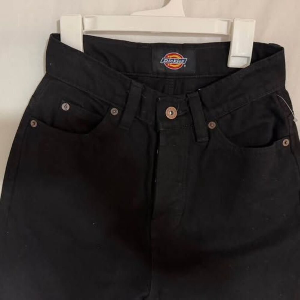 Dickies Thomasville, Black Denim Womens Jeans, Straight Leg Size 24 or 0